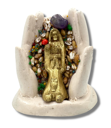 Offering Hands Crystal Loaded Figure