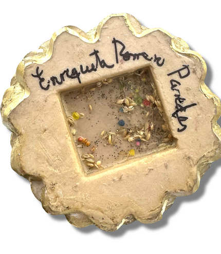 Doña Queta Hand Dressed Santa Muerte Statue With Hand Written Blessings & Photo