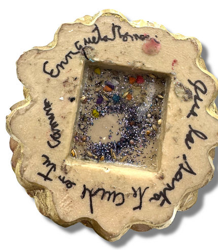 Doña Queta Hand Dressed Santa Muerte Statue With Hand Written Blessings & Photo