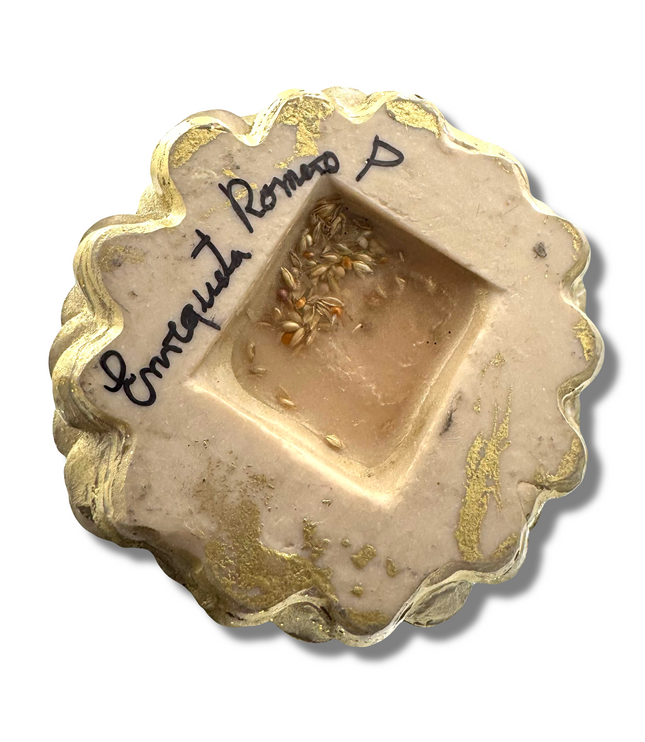 Doña Queta Hand Dressed Santa Muerte Statue With Hand Written Blessings & Photo