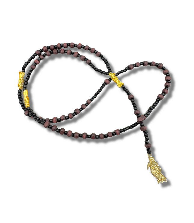 Rosario Negro Protector Santa Muerte Rosario