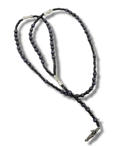 Rosario Negro Protector Santa Muerte Rosario