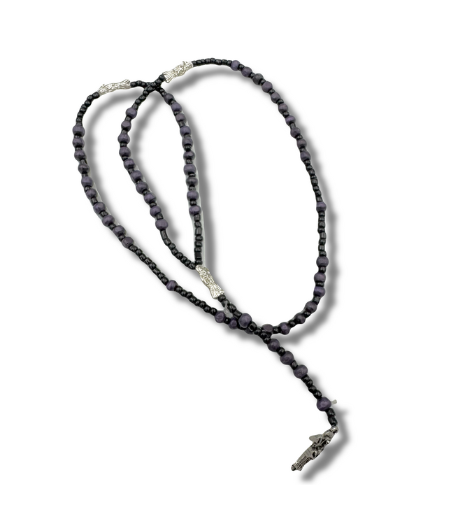 Rosario Negro Protector Santa Muerte Rosario