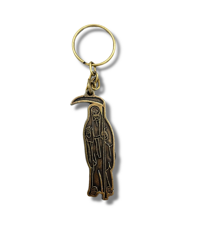 Santa Muerte Silhouette Keychain