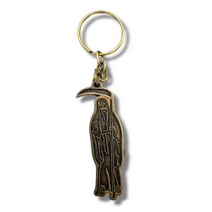Santa Muerte Silhouette Keychain