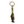 Santa Muerte Keychain - Brass Finish