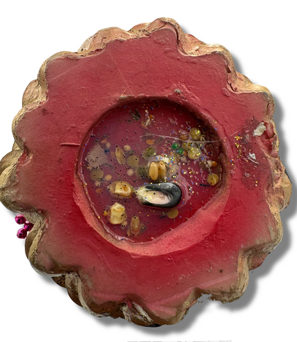 Doña Queta Hand Dressed Santa Muerte Statue With Hand Written Blessings & Photo