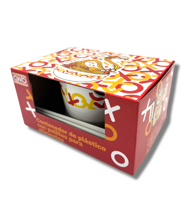 OXXO Ramen Bowl & Chopsticks