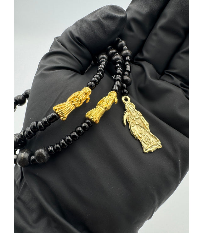 Rosario Negro Protector Santa Muerte Rosario