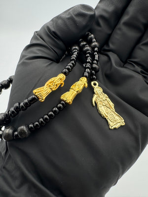 Rosario Negro Protector Santa Muerte Rosario