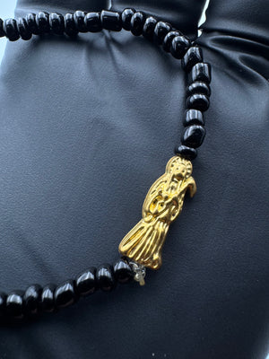 Pulsera Negra De Protección Y Abundancia