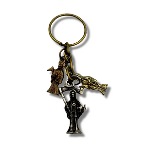 Tres Estilos De Santa Muerte Keychain