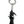 Santa Muerte Keychain – Black Finish
