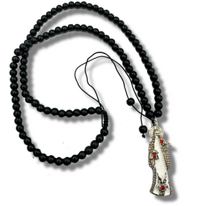 Rosario Negro Protector De La Santa Muerte Del Vacío
