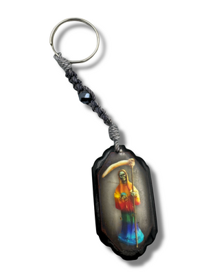 Resin w/ Full Color Santa Muerte Keychain