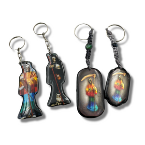 Resin w/ Full Color Santa Muerte Keychain