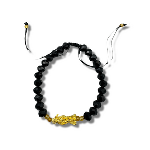 Beaded Santa Muerte Pulsera