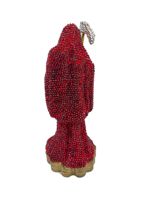 Doña Queta Hand Dressed Santa Muerte Statue With Hand Written Blessings & Photo