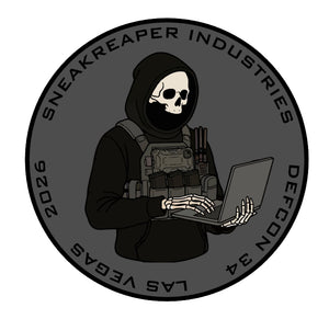 Sneakreaper Industries DEFCON 34 Las Vegas 2026 Sticker