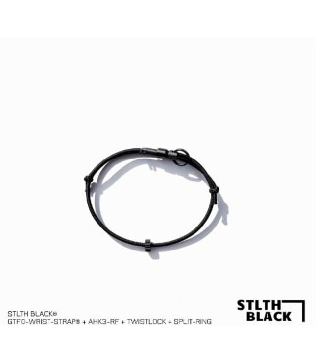 STLTH BLACK® Special Edition GTFO-Wrist-Strap® 2.0 + AHK3-rf + Twistlock + Split-Ring
